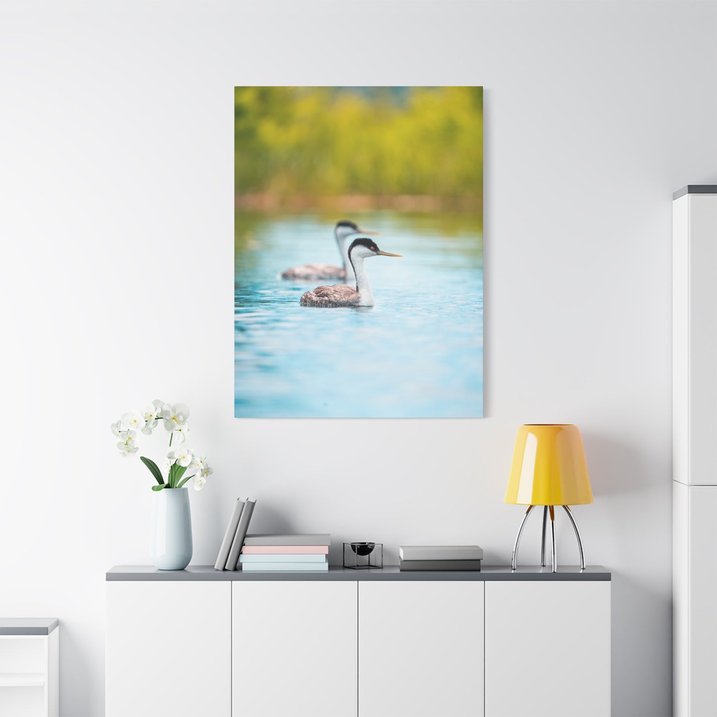 Western Grebes - Matte Nature Print